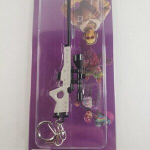 Fortnite AWP Sniper Rifle Key Chain * Solid Metal Model Gun 2019 Epic Games